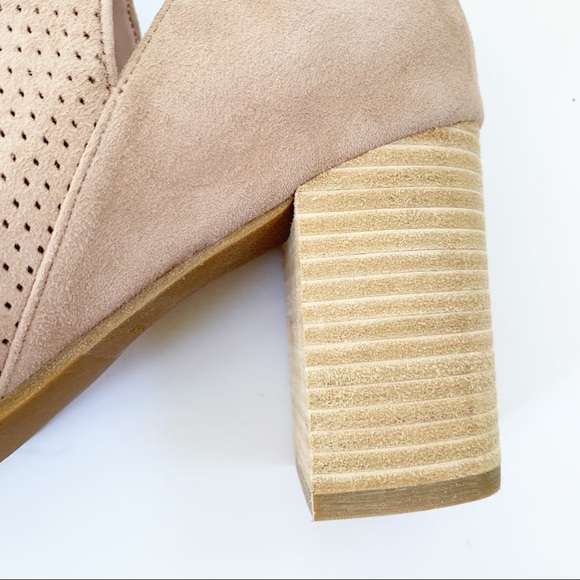 Cole Haan Shiloh Open Toe Perforated Suede Bootie - Picture 11 of 14